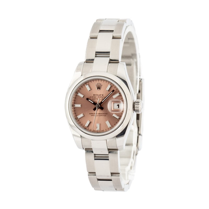 Pre-Owned Rolex Datejust 179160 Pink Luminous Index Dial