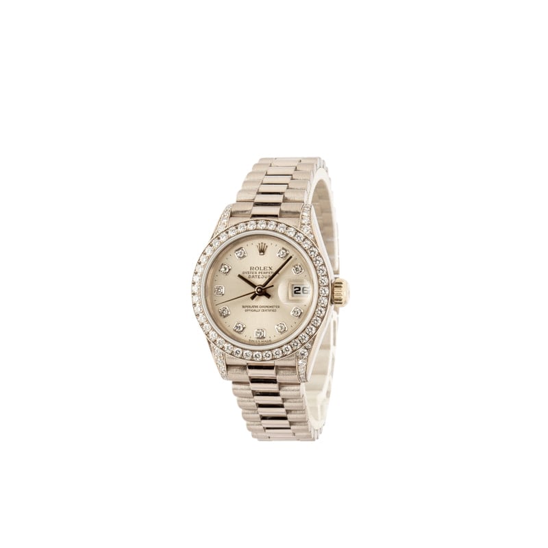 Ladies Rolex Datejust 69159 Silver Dial