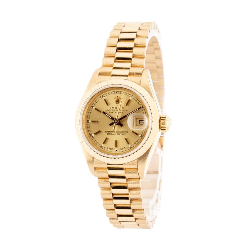 Ladies Rolex Datejust 6917 Champagne Dial