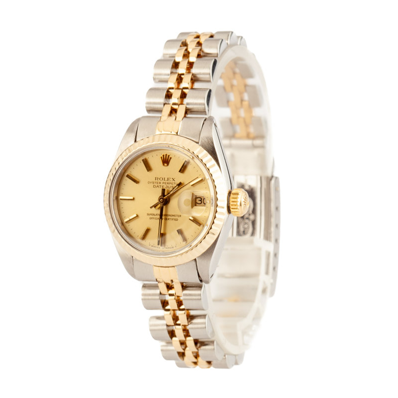 Lady Rolex Datejust Ref 6917 Champagne Dial