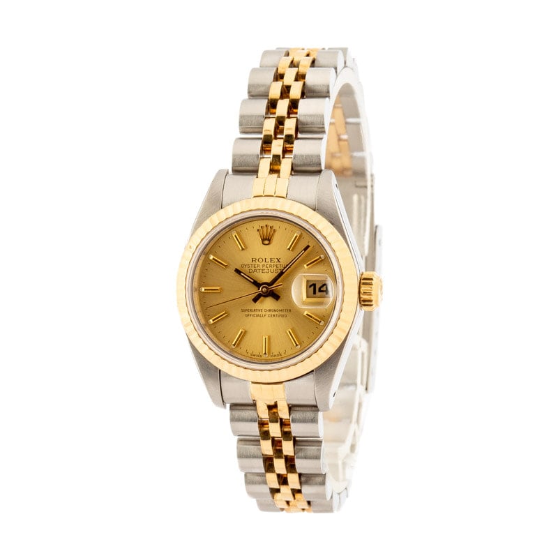 Datejust Ladies Rolex 69173 Champagne Dial