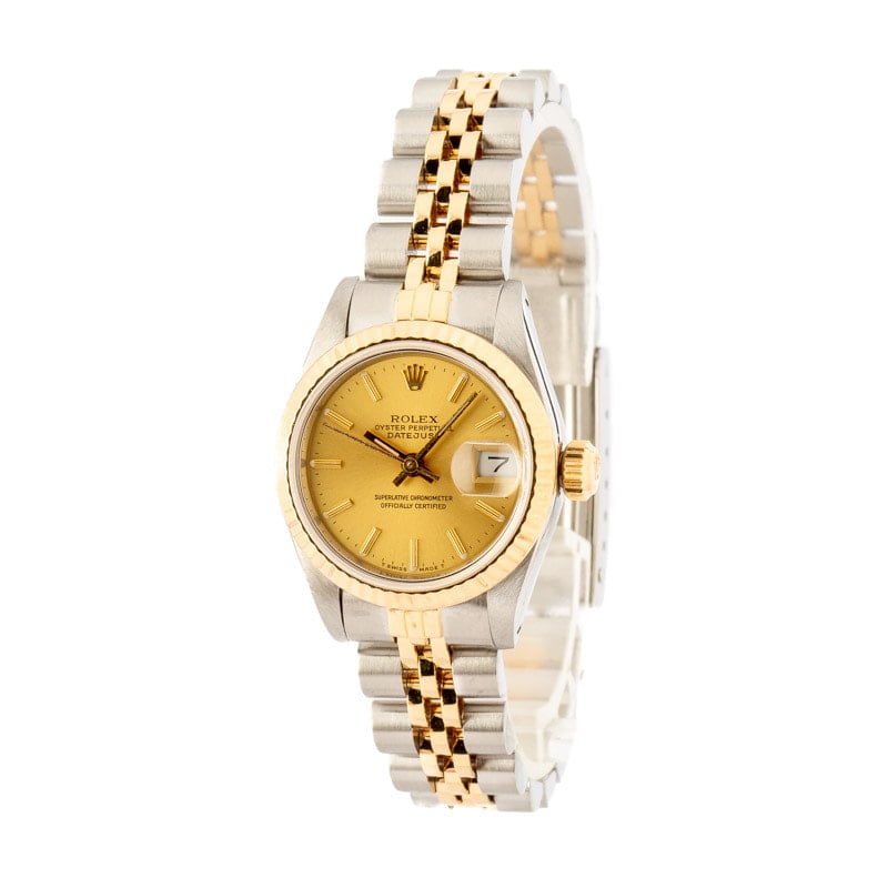 Pre-Owned Ladies Rolex Datejust 69173 Champagne Dial