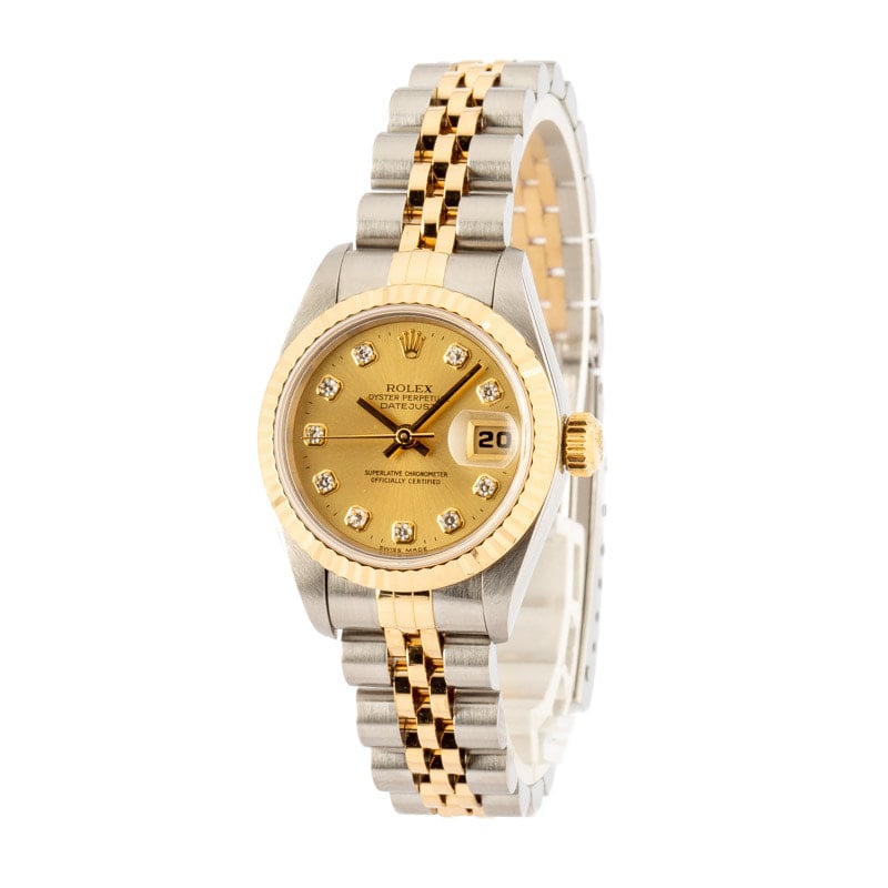 Women's Rolex Datejust 69173 Champagne