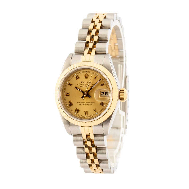 Lady Rolex Datejust 69173 Champagne Dial