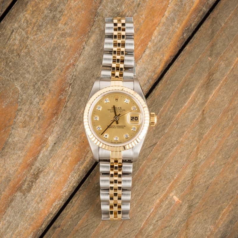 Women's Rolex Datejust 69173 Champagne