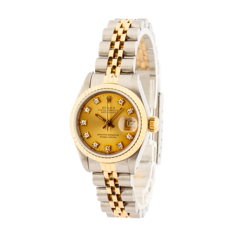 Womens Rolex Diamond Datejust 69173