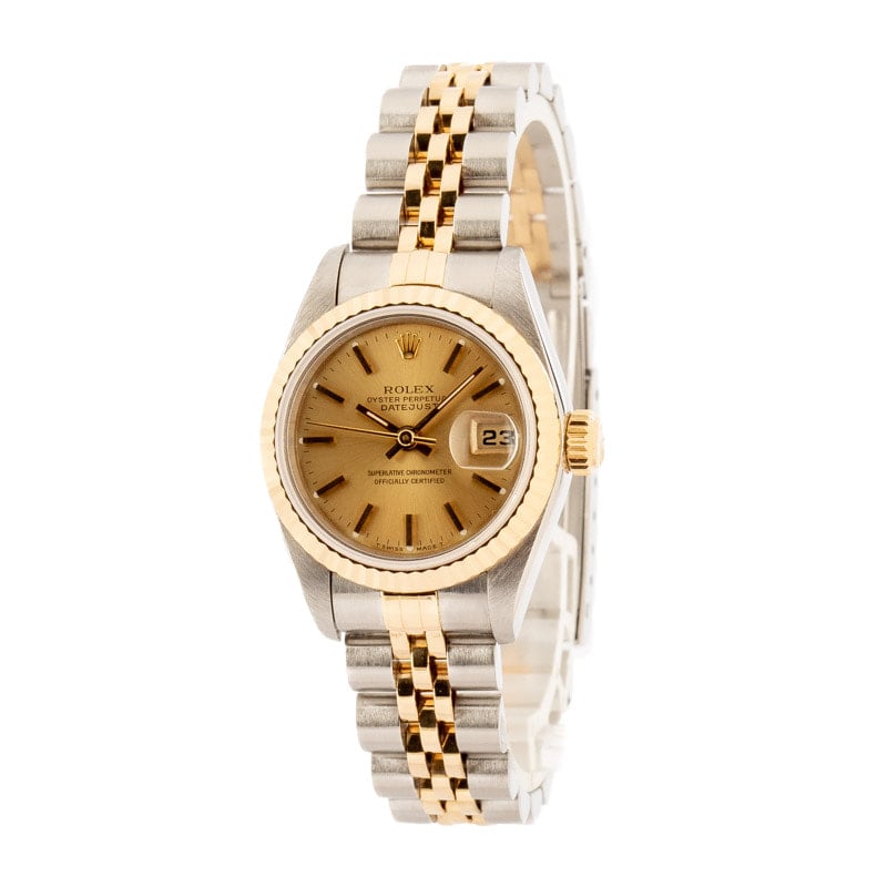 Ladies Rolex Datejust 69173 Champagne