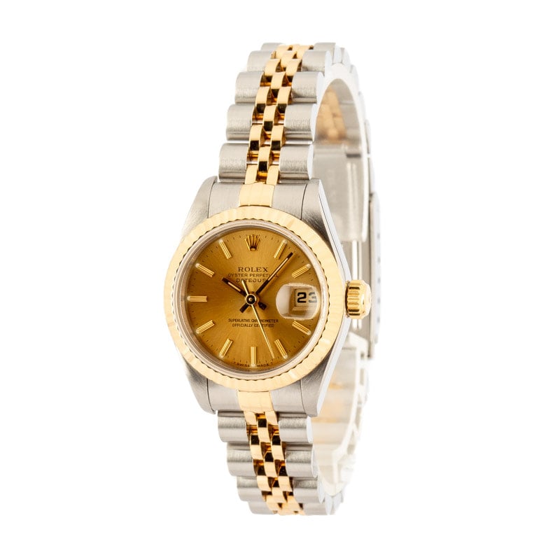 Datejust Ladies Rolex 69173 Champagne Dial