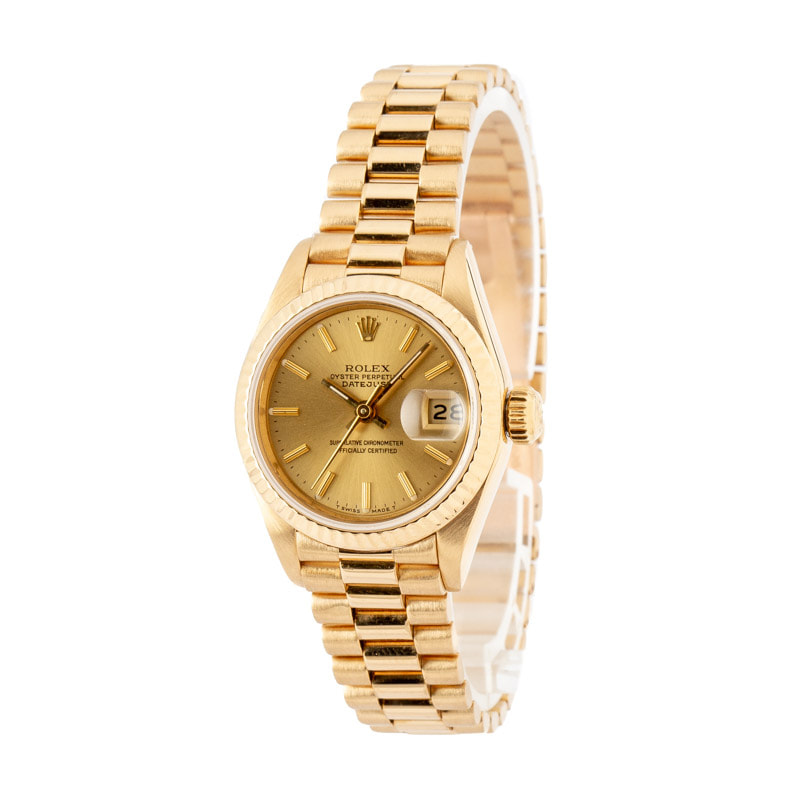 Ladies Rolex Datejust 69178 Champagne