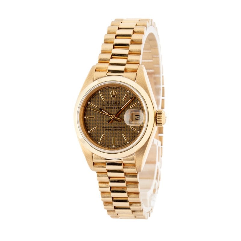 Ladies Rolex Datejust 79068 18k Yellow Gold