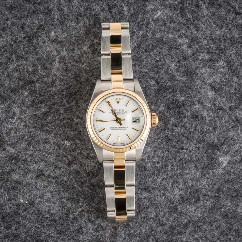 PreOwned Rolex Datejust 79173 White Index Dial