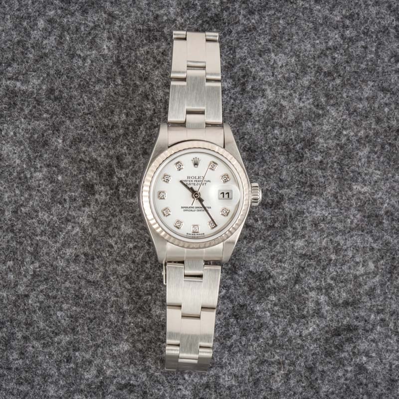 Rolex Datejust 79174 White Diamond Dial