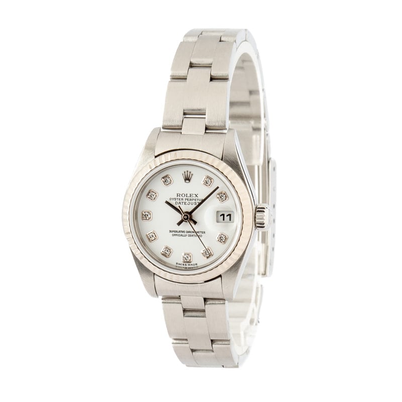 Rolex Datejust 79174 White Diamond Dial