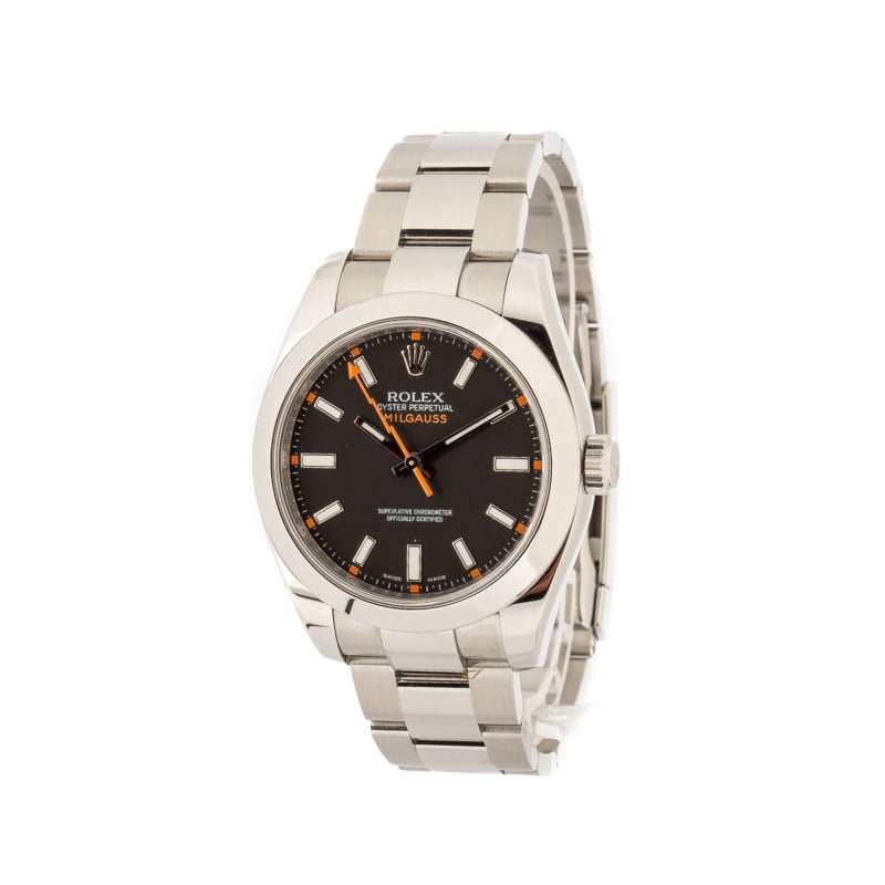 Milgauss Rolex 116400 Black Dial