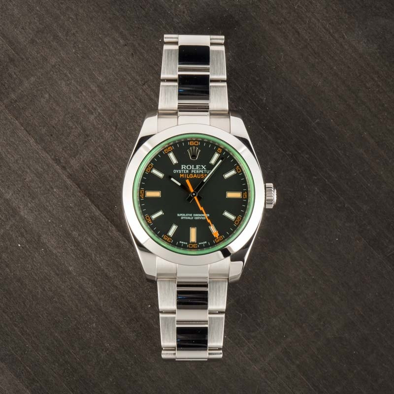 Rolex Milgauss 116400V Black Dial