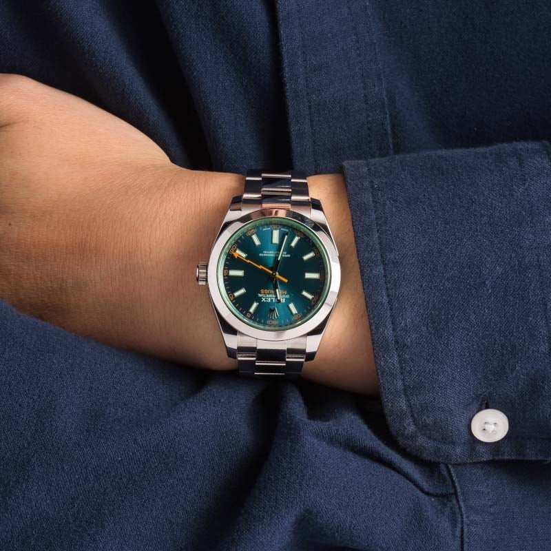 Rolex Milgauss 116400GV Green Sapphire Crystal