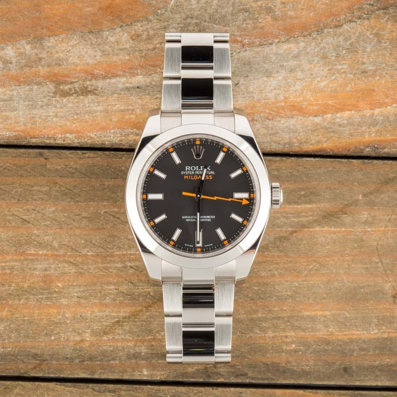 Milgauss Rolex 116400 Black Dial