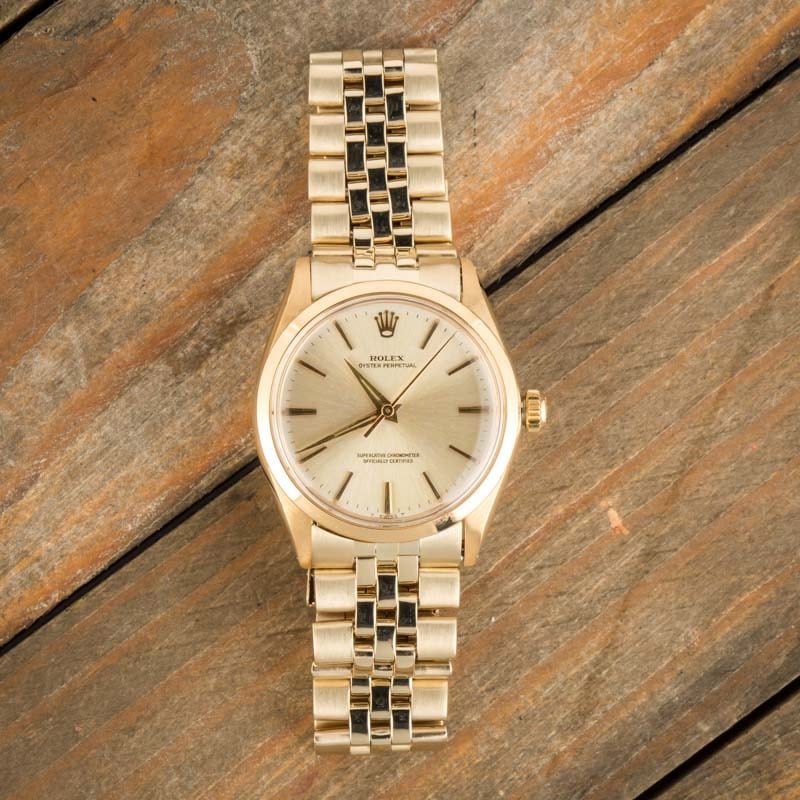 Rolex Oyster Perpetual 1002 Yellow Gold