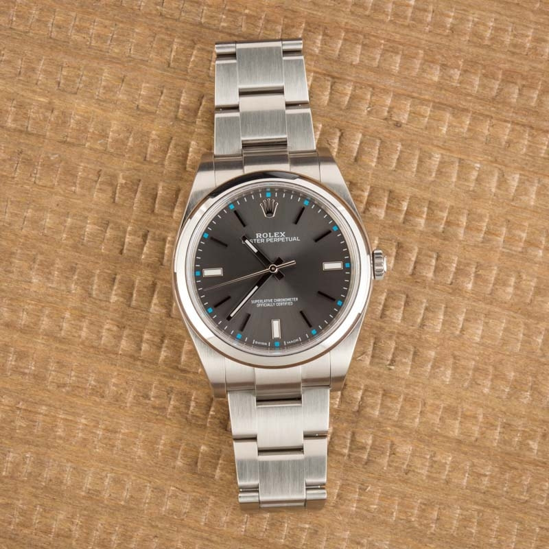 Rolex Oyster Perpetual 114300 Rhodium Dial