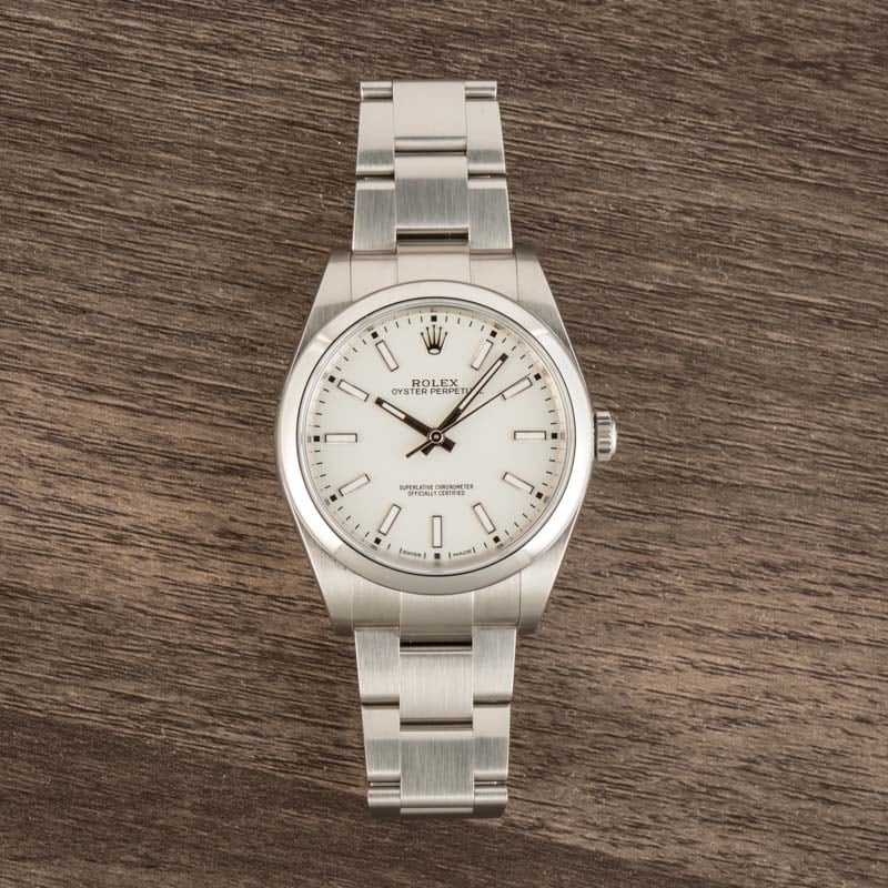 Rolex 114300 Oyster Perpetual White Dial