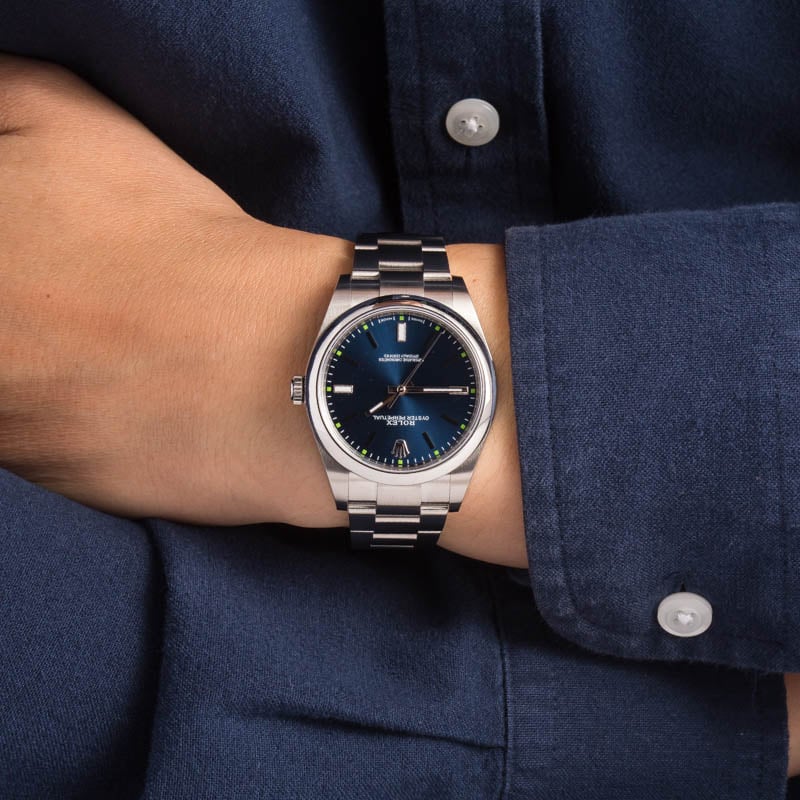 Rolex Oyster Perpetual 114300 Blue Dial