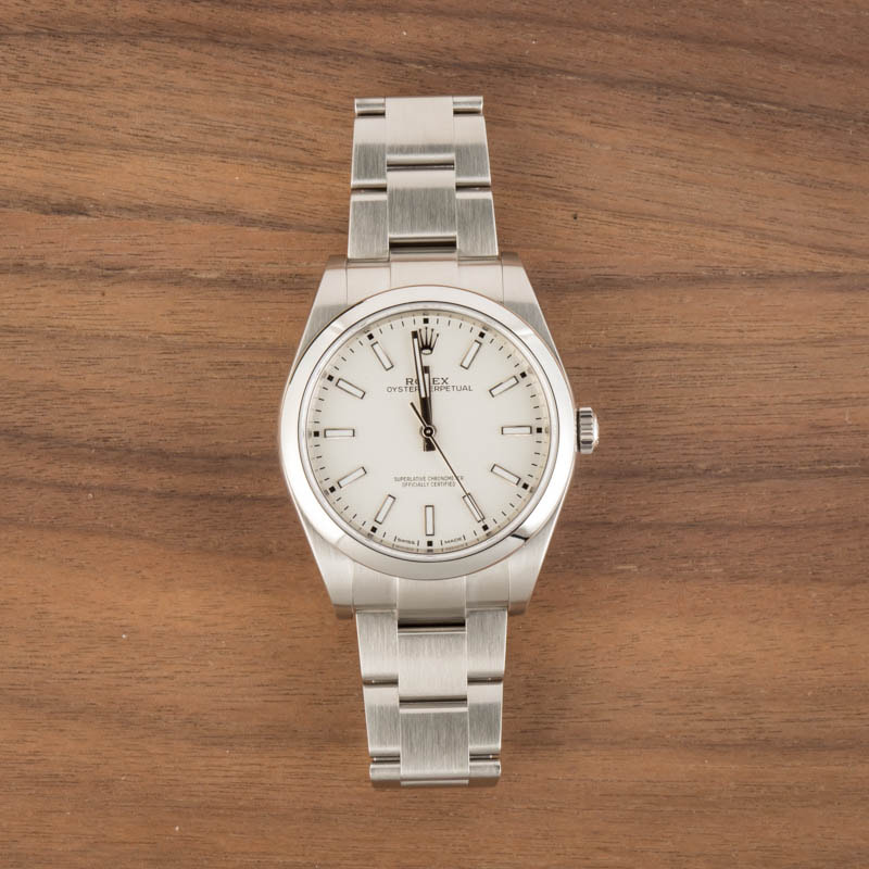 Rolex 114300 Oyster Perpetual White Dial