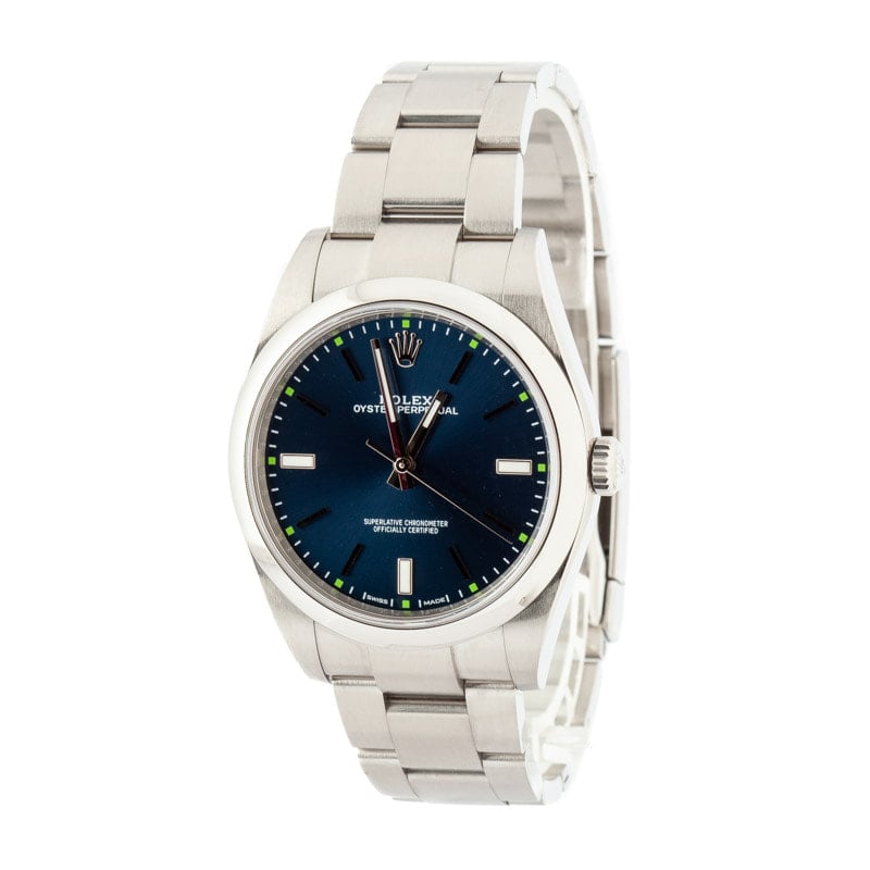 Rolex Oyster Perpetual ref 114300 Blue Dial