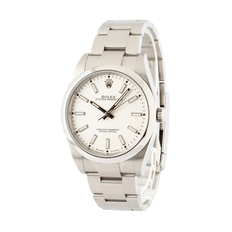 Rolex 114300 Oyster Perpetual White Dial