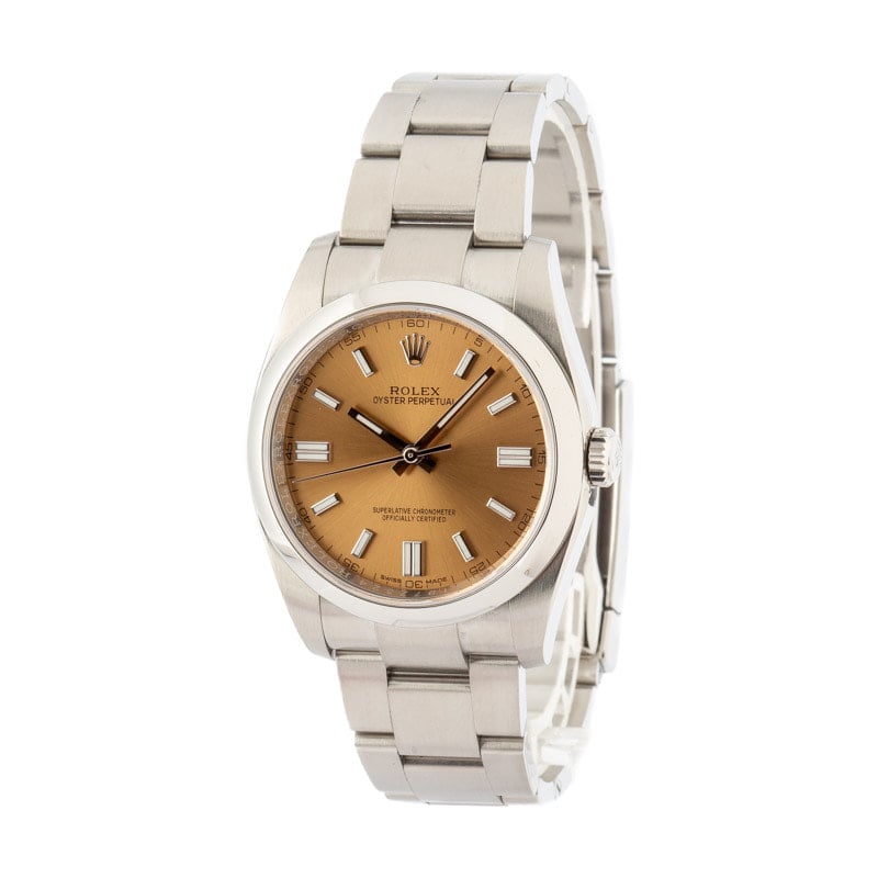 Rolex Oyster Perpetual 116000 White Grape Dial