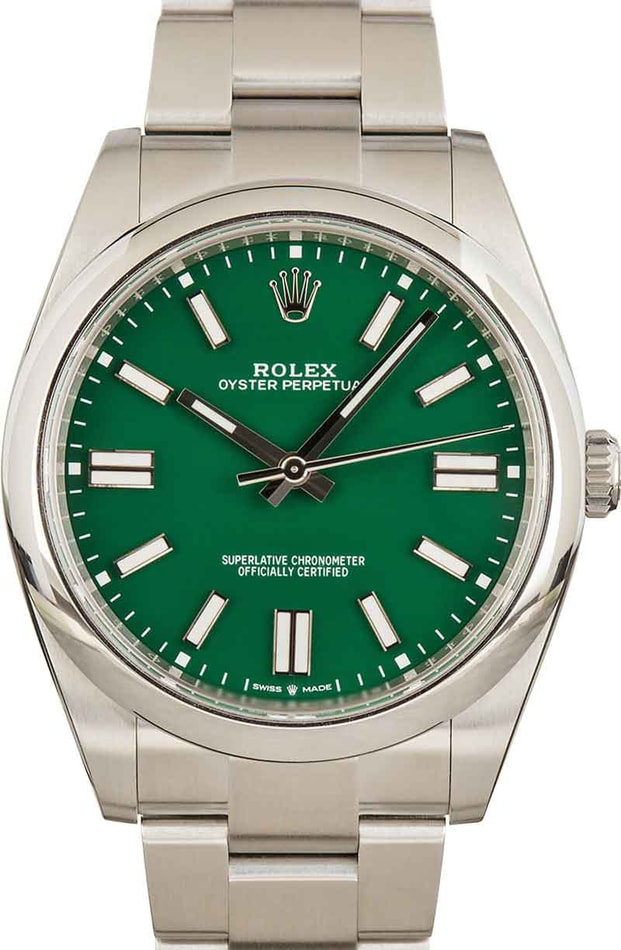 Rolex perpetual oyster discount green