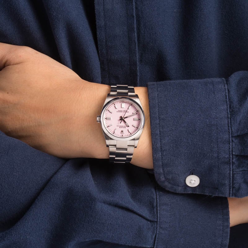 Oyster perpetual pink best sale