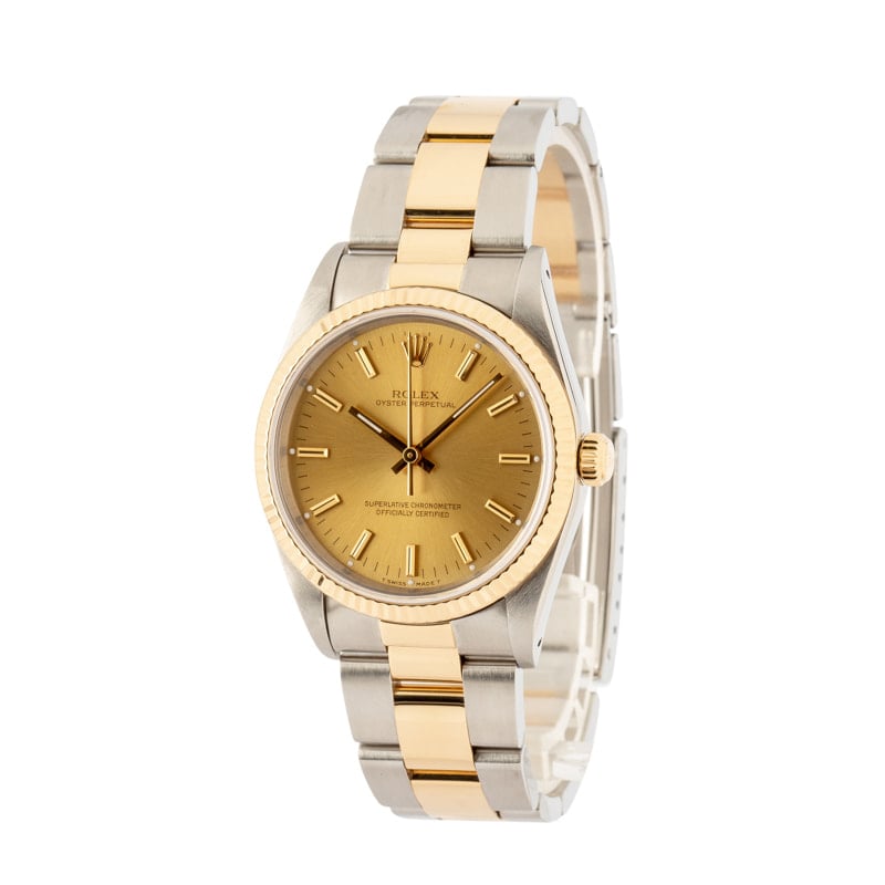 Pre-Owned Rolex Oyster Perpetual 14233 Champagne Dial