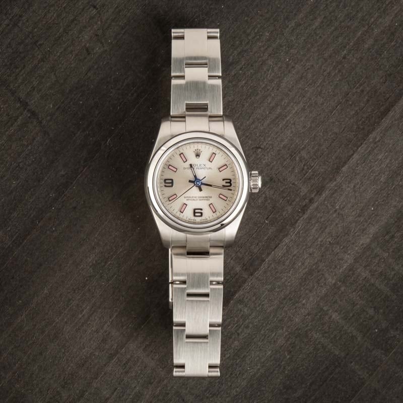 Ladies Rolex Oyster Perpetual 176200 Silver Dial