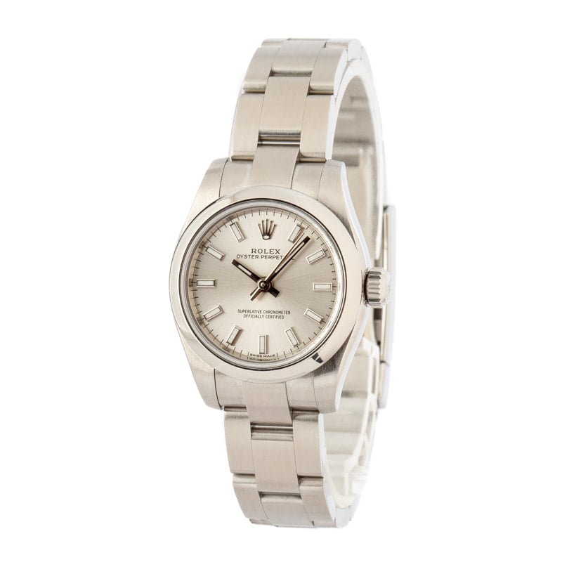 Rolex Lady Oyster Perpetual 176200 Silver Dial