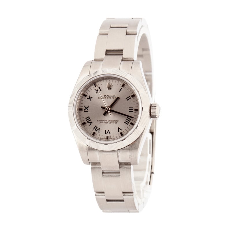 Ladies Rolex Oyster Perpetual 176210 Roman Dial