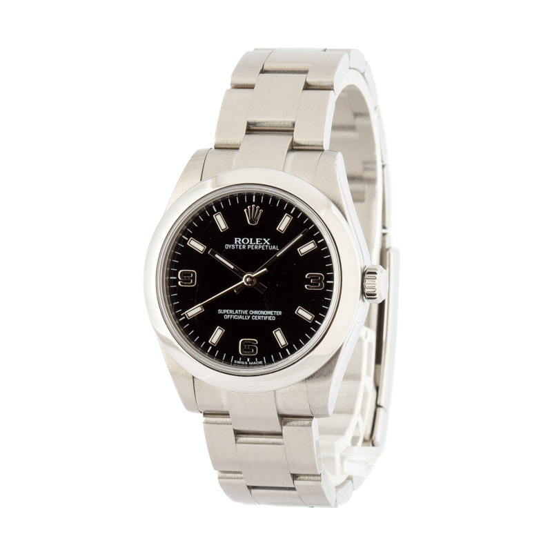 Rolex Oyster Perpetual 31mm 177200 Black Dial