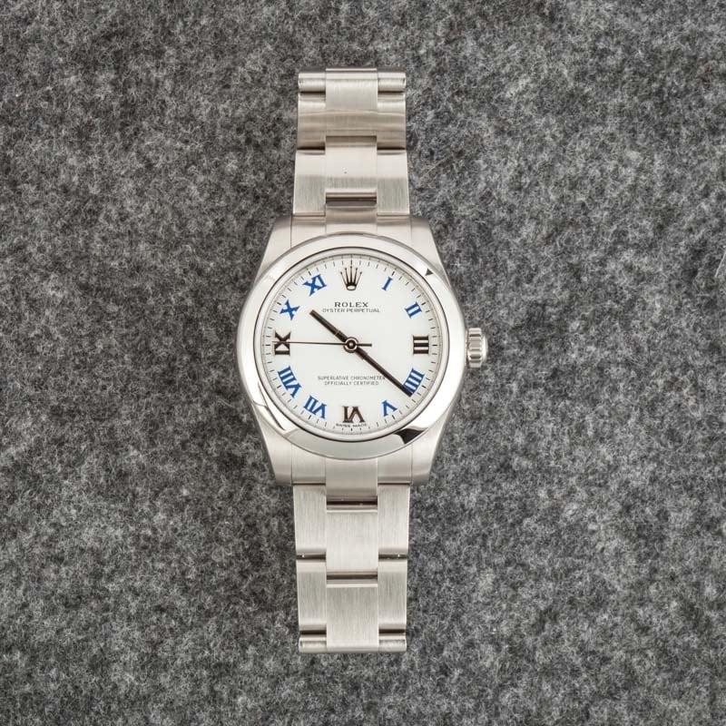 Rolex Oyster Perpetual 31 ref 177200 White Dial