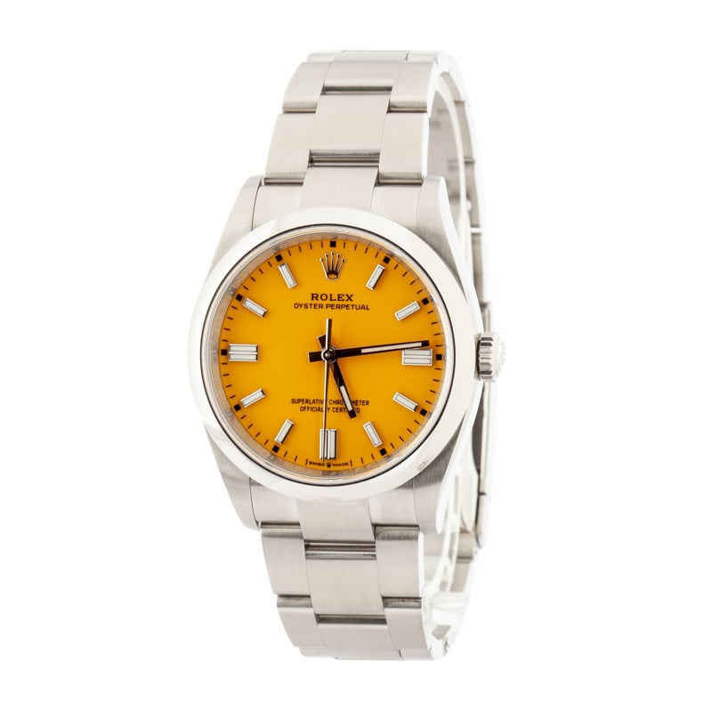 Rolex Oyster Perpetual 126000 Yellow Dial