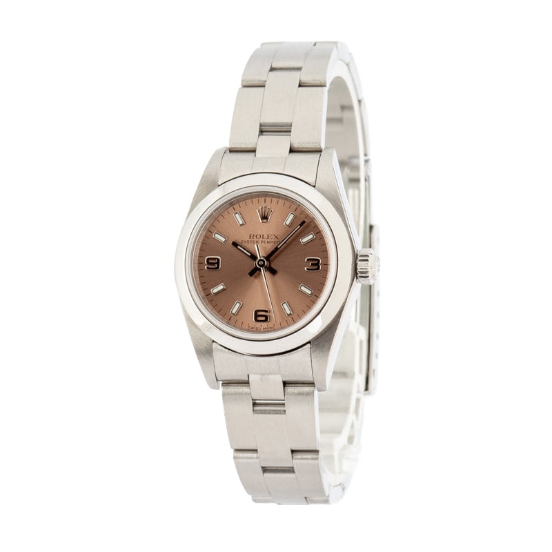 Rolex Ladies Oyster Perpetual 76080 Pink Dial