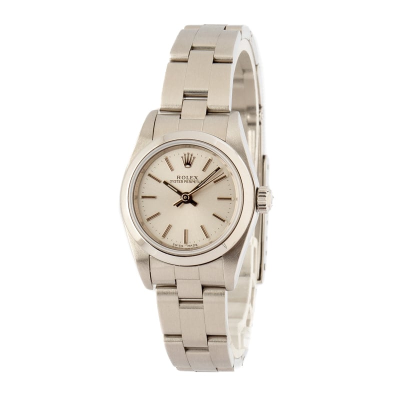 Ladies Rolex Oyster Perpetual 76080 Stainless Steel