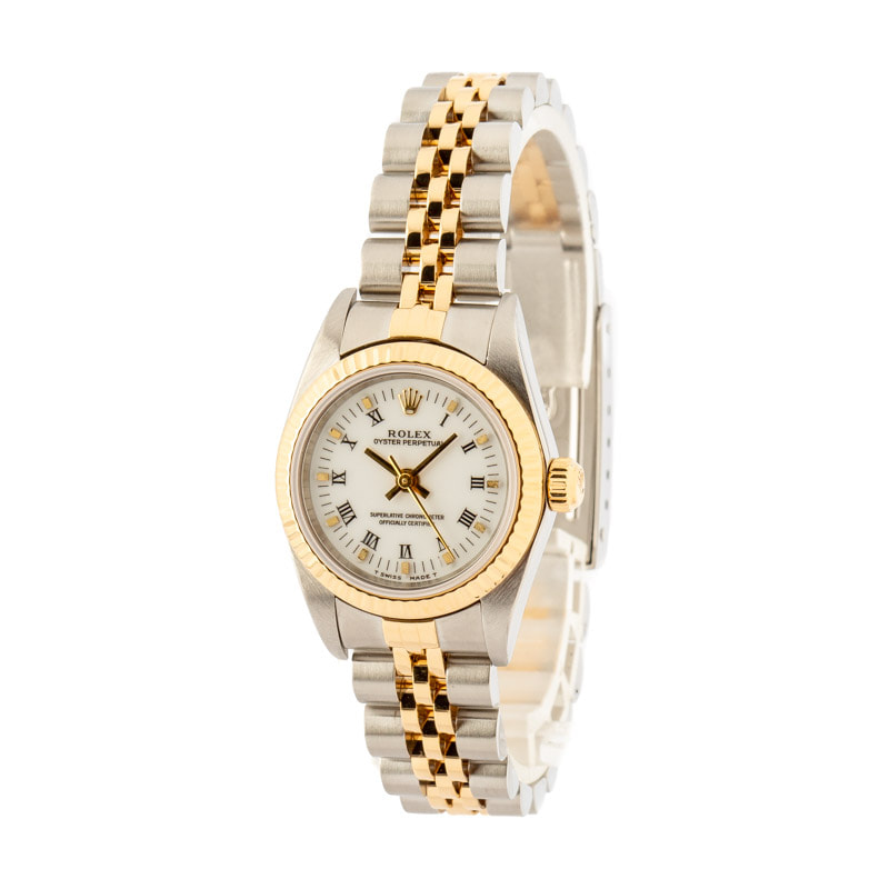 Rolex Ladies Oyster Perpetual 76193 Two-Tone