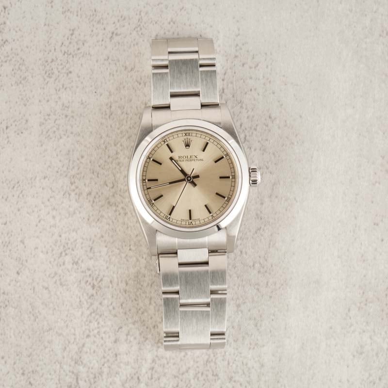 Ladies Rolex Oyster Perpetual 77080 Stainless Steel