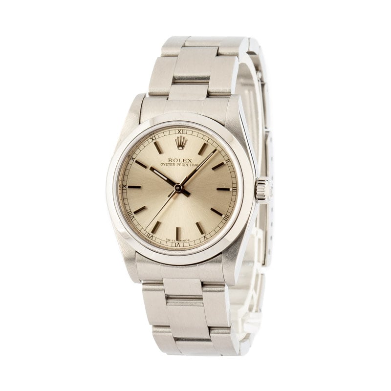 Ladies Rolex Oyster Perpetual 77080 Stainless Steel