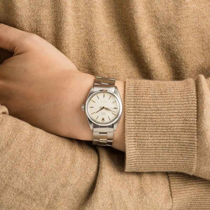 Rolex Oyster Precision 6426 Silver Index Dial