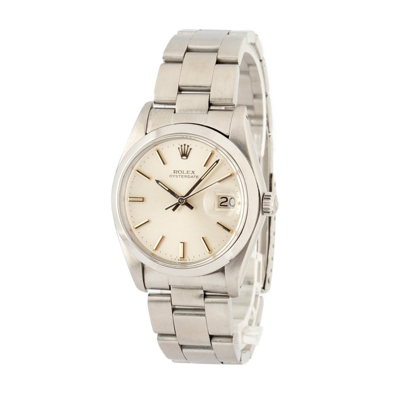 Rolex OysterDate 6694 Silver Dial