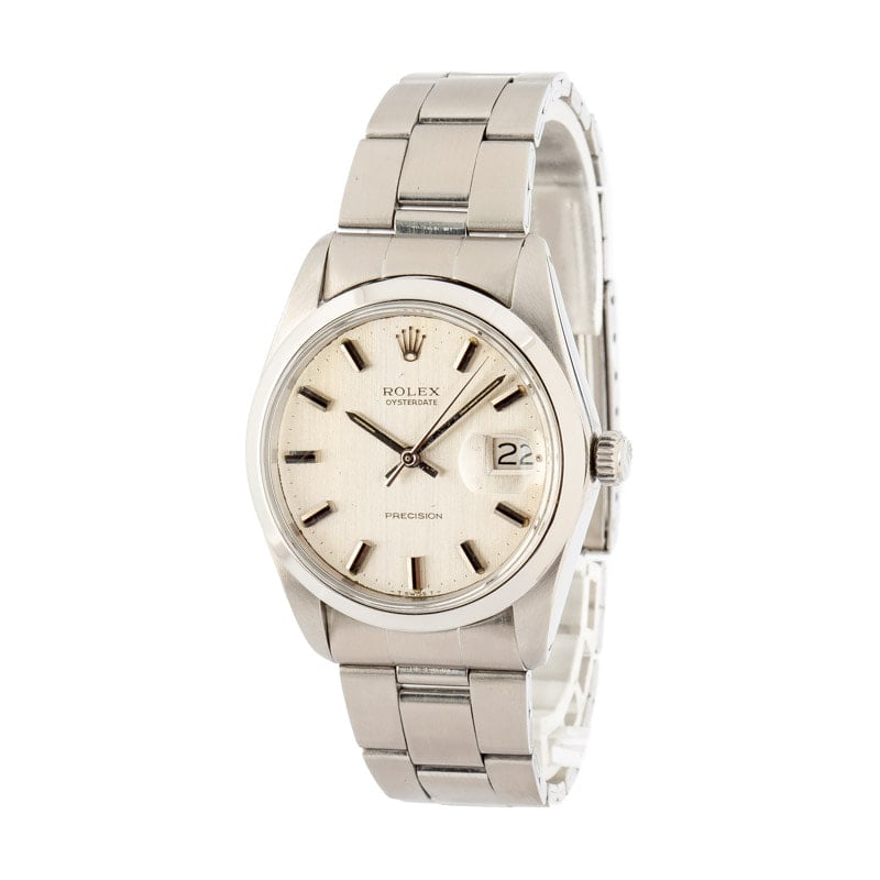 Pre-owned Rolex OysterDate 6694 Steel