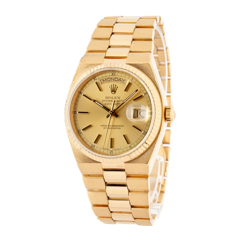 Rolex OysterQuartz 19018 Gold Day-Date