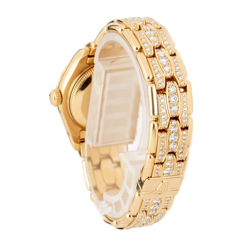 Pre-Owned Ladies Rolex Pearlmaster 80298 18k Yellow Gold