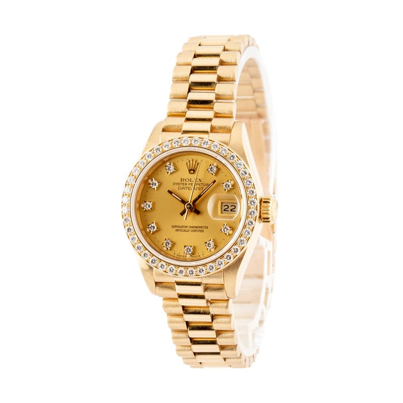 Lady Rolex Datejust 69138 Diamond Dial