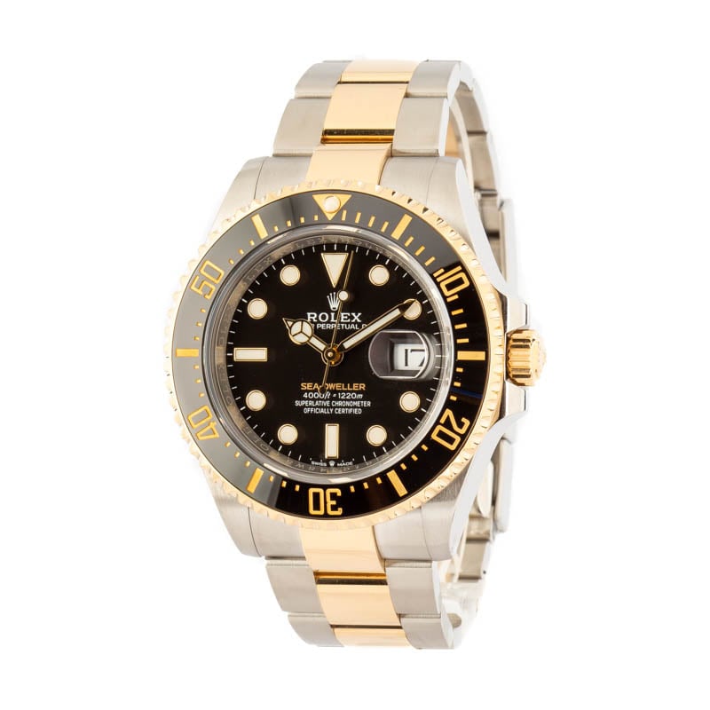 Rolex Two Tone Sea-Dweller 126603 Ceramic Bezel